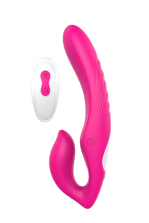 DOUBLE DIPPER VIBRERENDE STRAP-ON MET AFSTANDBEDIENING