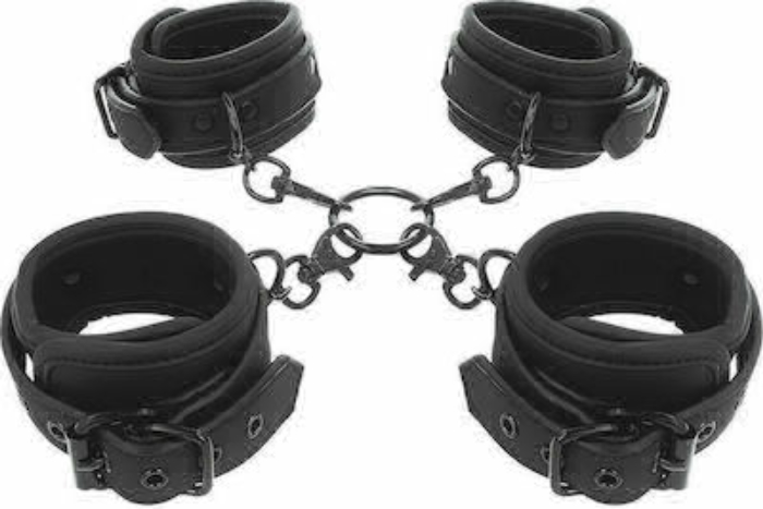 FETISH SUBMISSIVE ANKLE & WRIST HOGTIE SET
