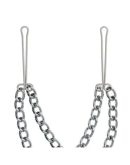 TEPELKLEMMEN MET DUBBELE KETTING