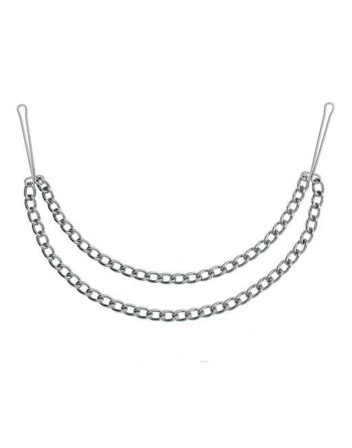 TEPELKLEMMEN MET DUBBELE KETTING